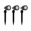 Eglo 31028 - SET 3x LED RGBW spoljašnja lampa NEMA-C 1xGU10/5W/230V IP44 crna+daljinski upravljač
