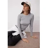Trendyol Milla ženska bluza Twoaw26Bz00067, Siva Melanž