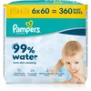 Pampers baby vlazne maramice 99% water 6x60kom
