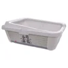 MODERNA Toalet za mačke Hercules Tray+Rim, Sivo-beli