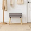 Dvojna klop Taupe 60 x 40 x 46 cm Blago