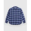 Polar Skate Mitchell Shadow Check Shirt blue