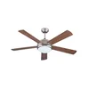 Plafonski ventilator sa svetlom E27 i daljinskim upravljačem, 132 cm, 70W, nikl-braon