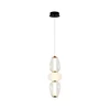 LED luster na sajli SHINY LED/17W/230V beli/zlatni