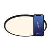 OJA SMART 60 PLAFONJERA CRNA DIM NORDLUX SMART LED IP20