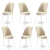 Hanah Home Set stolica Dexa, 45x89x42 cm, 6 komada, Krem-bele