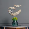 Aberto Design Set zidne dekoracije Love Birds - 2, 41x21x4, 26x8x2 cm, 3 komada, Krem