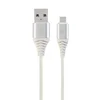 Gembird USB kabl USB 2.0 Micro-USB B USB A Srebrno, Belo