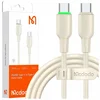 Mcdodo MCDODO USB-C KABEL ZA HITRO POLNJENJE ZA SAMSUNG APPLE USB TIPA C 65W 1M LED BEŽ