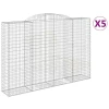 Lučne gabionske košare 5 kom 300x50x200/220cm pocinčano željezo