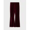 Sinsay - Velur flare pantalone sa aplikacijom od cirkona - maroon