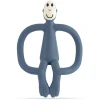 Matchstick Monkey Teething Toy and Gel Applicator grizalo s krtačko 2v1 Airforce Blue 1 kos