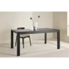 Venture Design Jedilna miza s drsnikom 250x95x75 cm črna