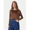 ViCOLO Bluza TF0244 Rjava Regular Fit