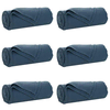 Pokrivači za bacanje 6 pcs Mornarsko plava 240 x 220 cm Runo