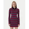 Tommy Jeans Vsakodnevna obleka DW0DW21901 Rdeča Regular Fit