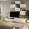 BESTA TV komb. za odlaganje, bela/Lappviken, 240x42x230 cm