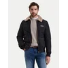 Aeronautica Militare Usnjena jakna 262PN0167U100876 Črna Regular Fit