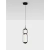 LIESSA LED VISILICA CRNA/STAKLO 7W IP20 3000K