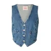 LEVIS ® Brezrokavnik Tailored Vest Denim moder denim