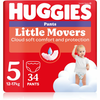 HUGGIES Little Movers Pelene za bebe, Gaćice, 12 - 17 kg, 34 kom