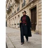 Sinsay - Rebrasti džemper sa rolkom - burgundy