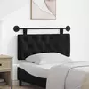 vidaXL Visoki naslon za glavo Črna 110 x 55 x 7 cm blago