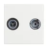 CLASSIA TV VTIČNICA RF-M/RF-F/14dB/75OHM SKOZI 2M BELA RW4217M2P14