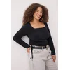 Trendyol Curve Ženska bluza Tbbaw25Af00041, Crna
