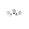 Opviq Venus 5 Li Beyaz Camli Avize Luster, 60x25, Beli