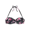 LASCANA Bikini zgornji del fuksija / staro roza / črna / bela