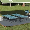 Sklopivi kamperski krevet List 2 pcs Šuma 206 x 76 x 74 cm