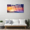 tulup.si Slika na steklu Sun mountain landscape 120x60 cm 4 obešalnika