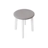 Tabure KUBE O 36 cm bela/siva