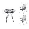 eoshop Kovinski vrtni set Eoshop 50: miza + 2 skladalna vrtna stola