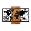 Wallity Zidna dekoracija World Map 3 M, 84x57cm