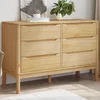 vidaXL Predalnik FLORO 77x35x73 cm voščeno rjava trdna borovina