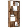 Regal za knjige boja starog drva 67x24x161 cm konstruirano drvo