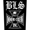 Black Label Society Doom Crew Našitek za šivanje 36 x 30 cm