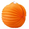 Lampion, okrogel, 22 cm, oranžen