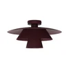 Plafonsko svetlo PLATO 1xE27/15W/230V, prečnika 32 cm, bordo