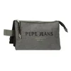 PEPE JEANS EDEMON prazna pernica sa 3 pregrade - siva