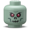 LEGO glava za odlaganje (mini): Zeleni kosturko