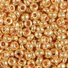 Kašaste perle (seed beads) 4 mm metalik zlatna svetlija