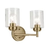 Kichler KL-WINSLOW-2W-NBR - Zidna lampa WINSLOW 2xE27/60W/230V, mesing