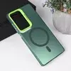 Torbica Magsafe Clear za Samsung S938B Galaxy S25 Ultra zelena