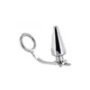 METALHARD COCK RING WITH PLUG ANAL 45 X 45MM