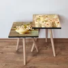 Hanah Home Set klub stočića 2Shp456, 2 komada, Smeđi