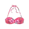 LASCANA Bikini zgornji del zelena/lila/oranžna/roza/bela