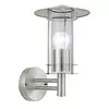 Eglo Lisio spoljna zidna lampa/1, e27, inox/staklo